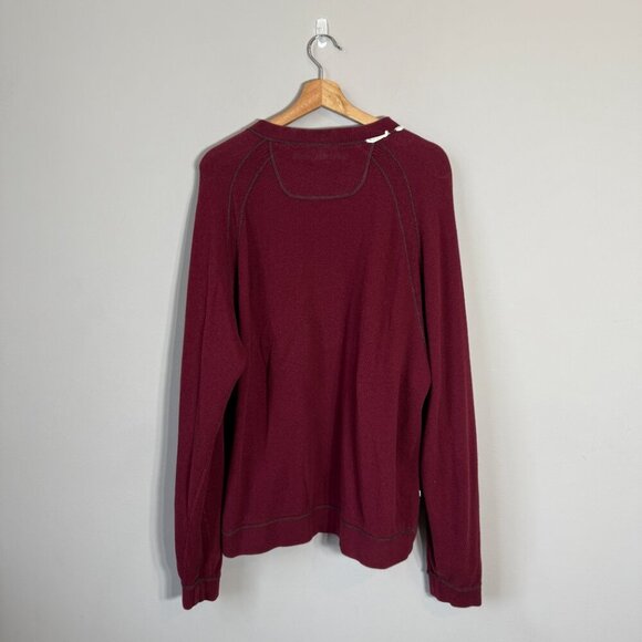 Tommy Bahama Reversible Abaco Sweater Pullover Men's Large* Red Burgundy Preppy - Picture 11 of 16